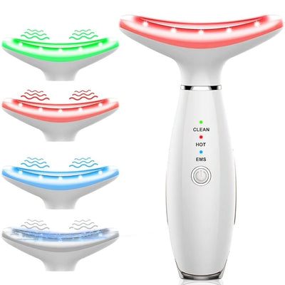 Color LED Face Lifter Neck Beauty Neck Face Lifting Massager Skin Tighten Device Photon Anti Wrinkle Double Chin