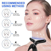 Color LED Face Lifter Neck Beauty Neck Face Lifting Massager Skin Tighten Device Photon Anti Wrinkle Double Chin